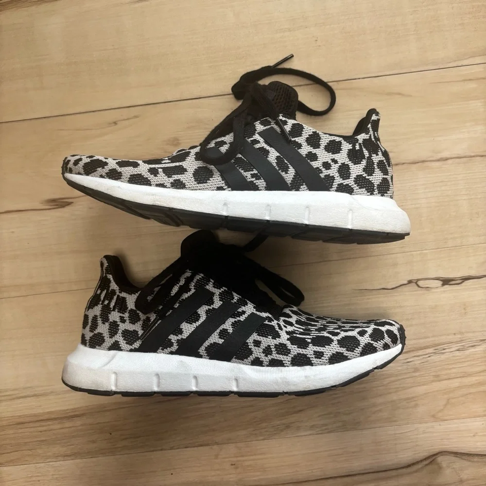 Adidas Women’s 6.5 Leopard Running Shoes. Swift. So cute